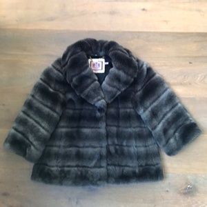 Juicy Couture Faux Fur Jacket w/ Shawl Collar - S